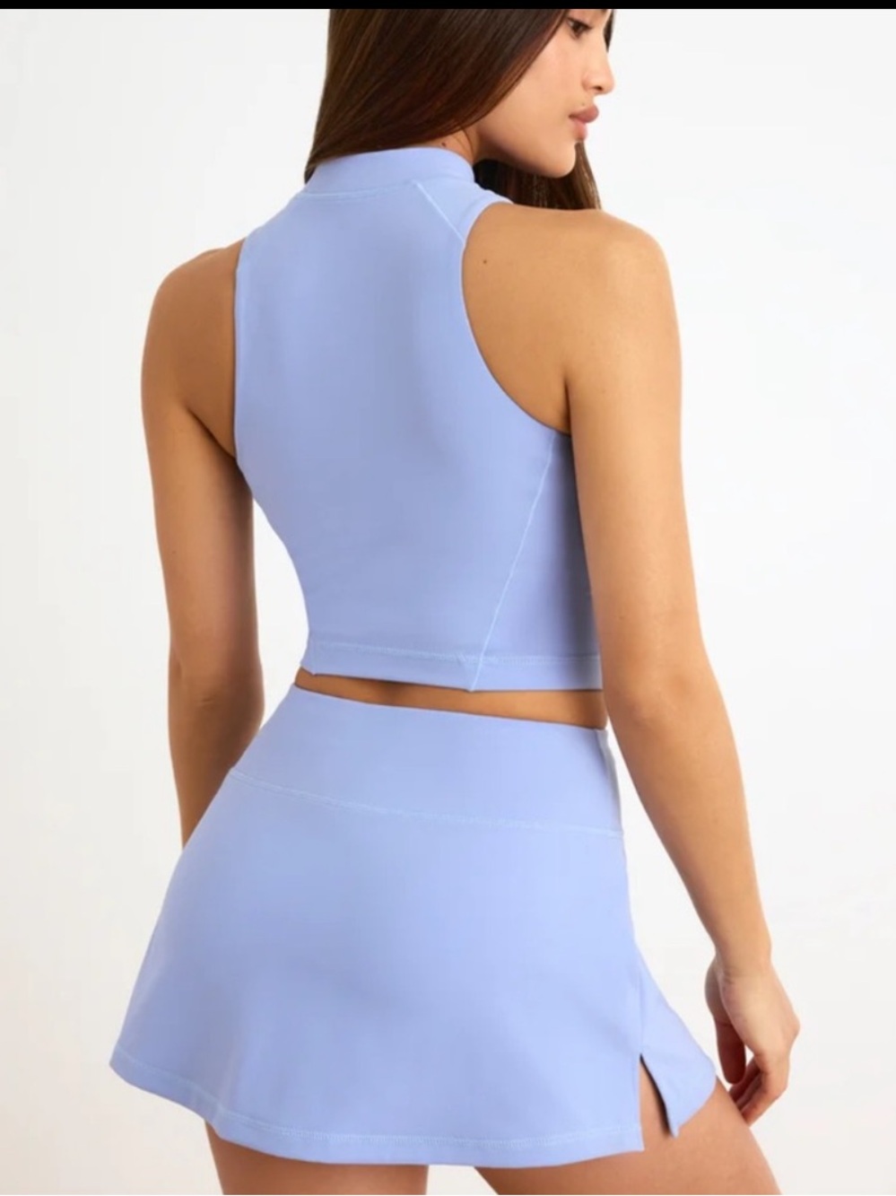2 pieces: top and pants Bo&Tee in blue lavender soft active sz SM - Picture 15 of 16